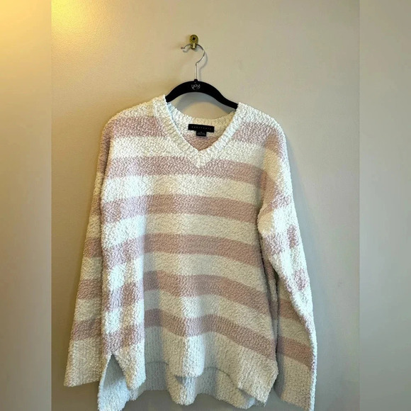 Sanctuary Soft Pink Stripe Sweater - Picture 1 of 3